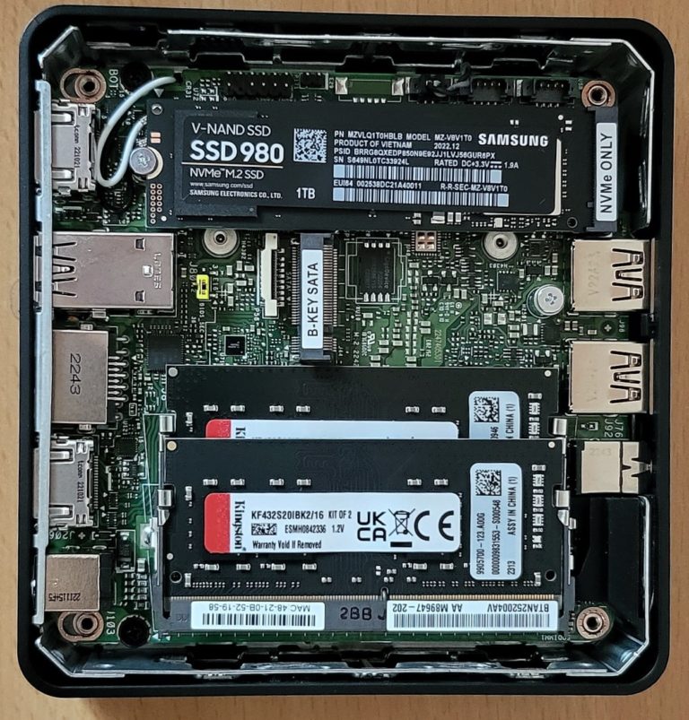 Mini-ordinateur NUC assemblé par Ohm informatique